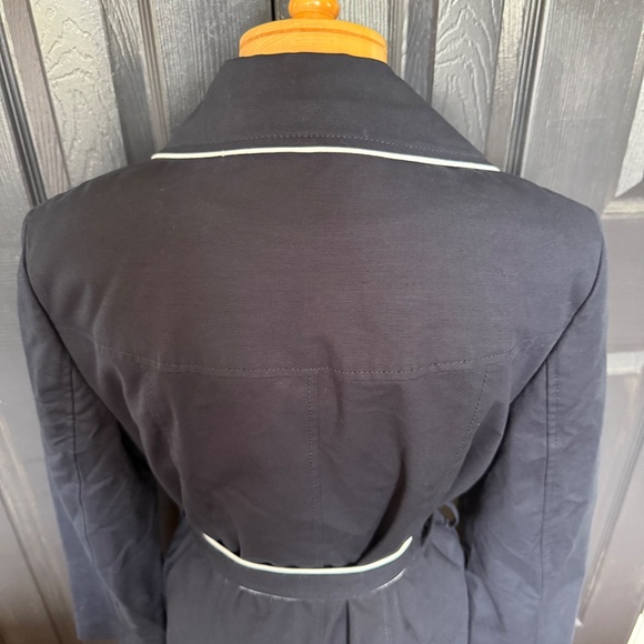 NWOT ANN TAYLOR Blue Double Breasted Coat M - Picture 5 of 12